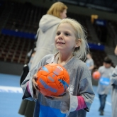 Kids day in Veszprem Arena with players